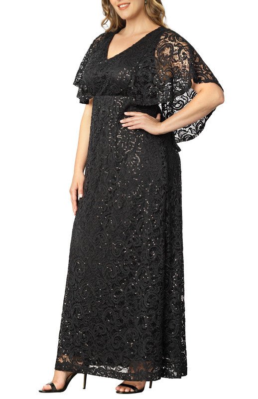 Celestial Cape Sleeve Gown - Plus