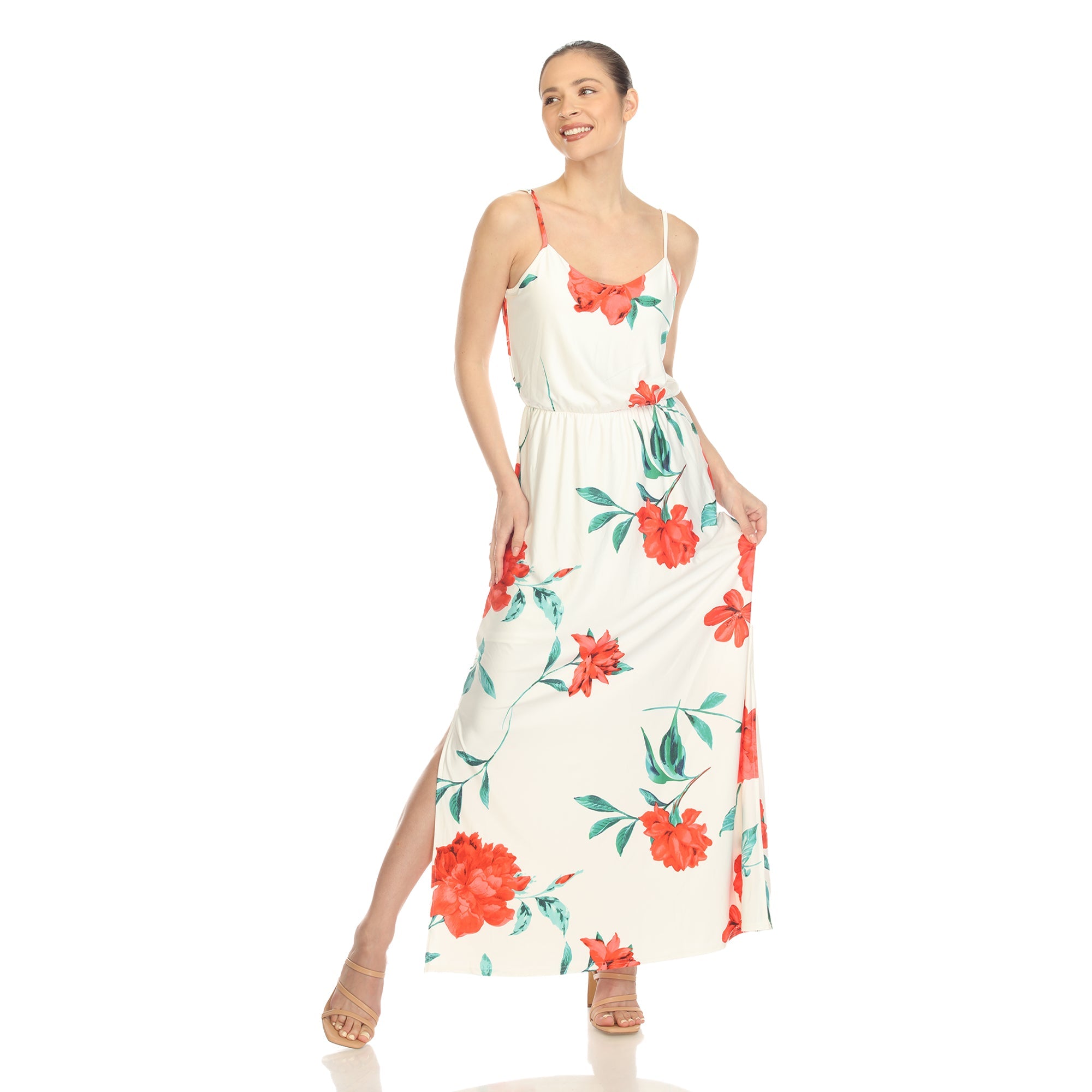 Floral Strap Maxi Dress