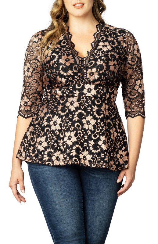 Luxe Lace Top - Plus
