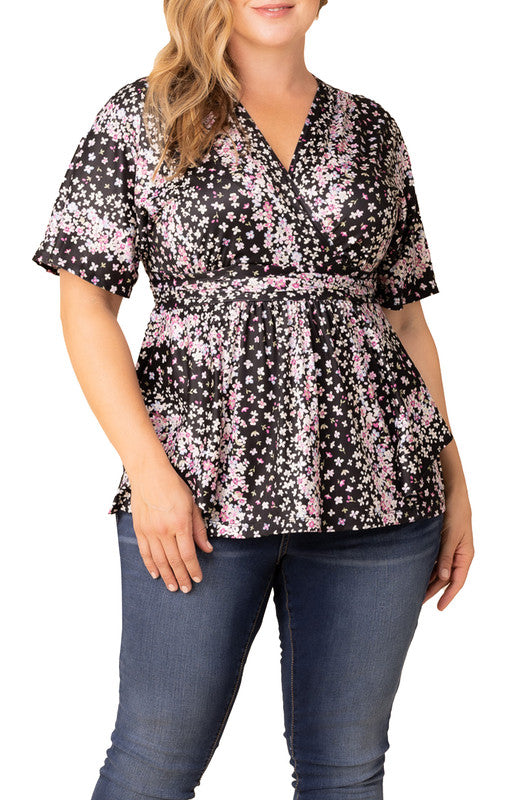Nightshade Floral Falls Encore Print Top - Plus