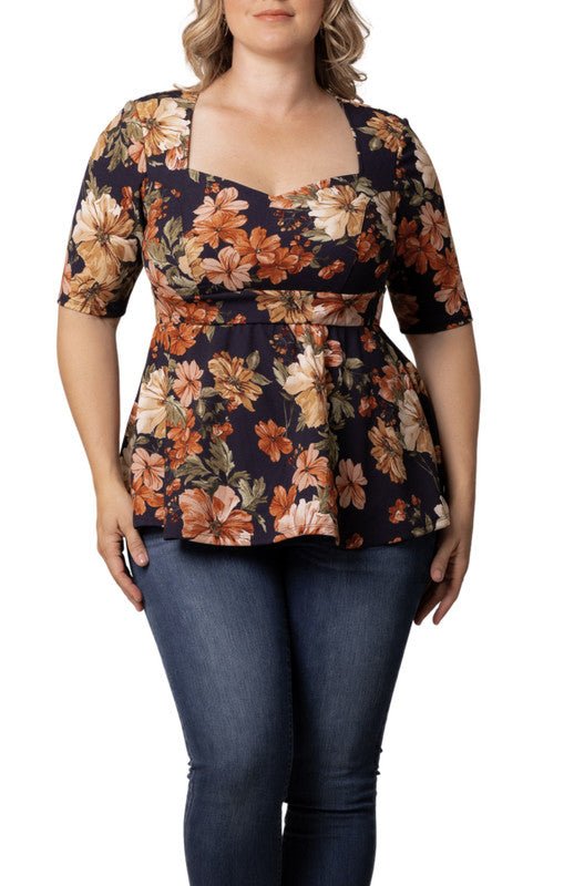 Posh Peplum Top - Plus