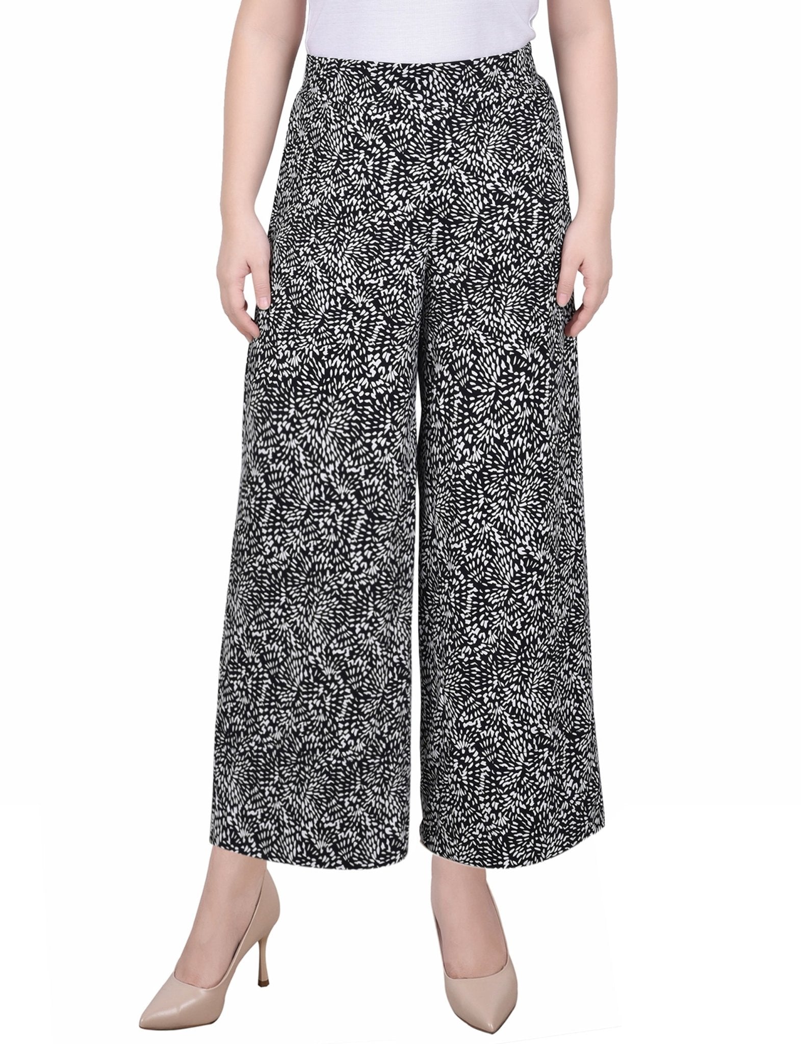 Pull On Palazzo Pants - Petite