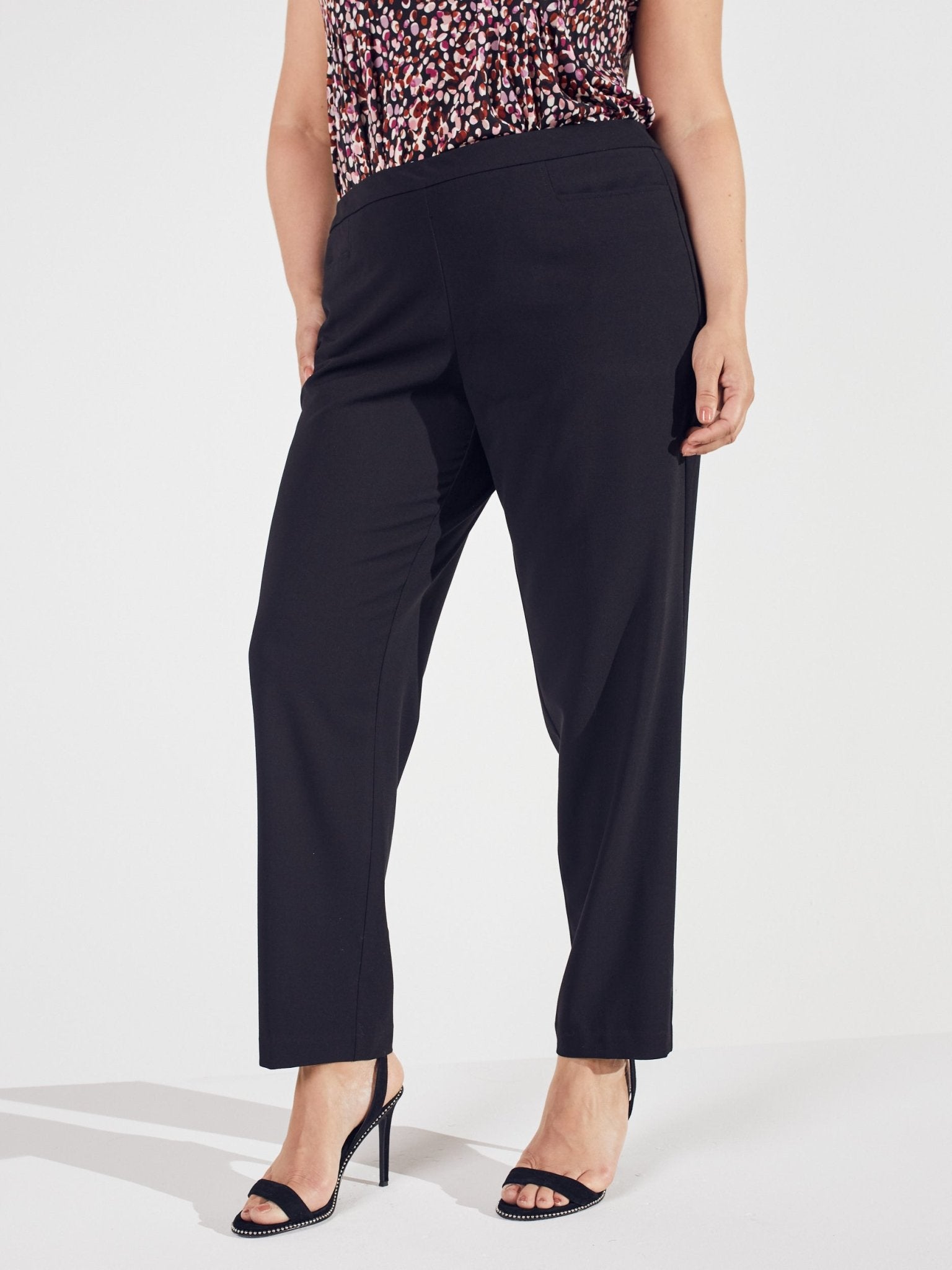 Pull On Tummy Control Pants With L Pockets - Short Length - Plus