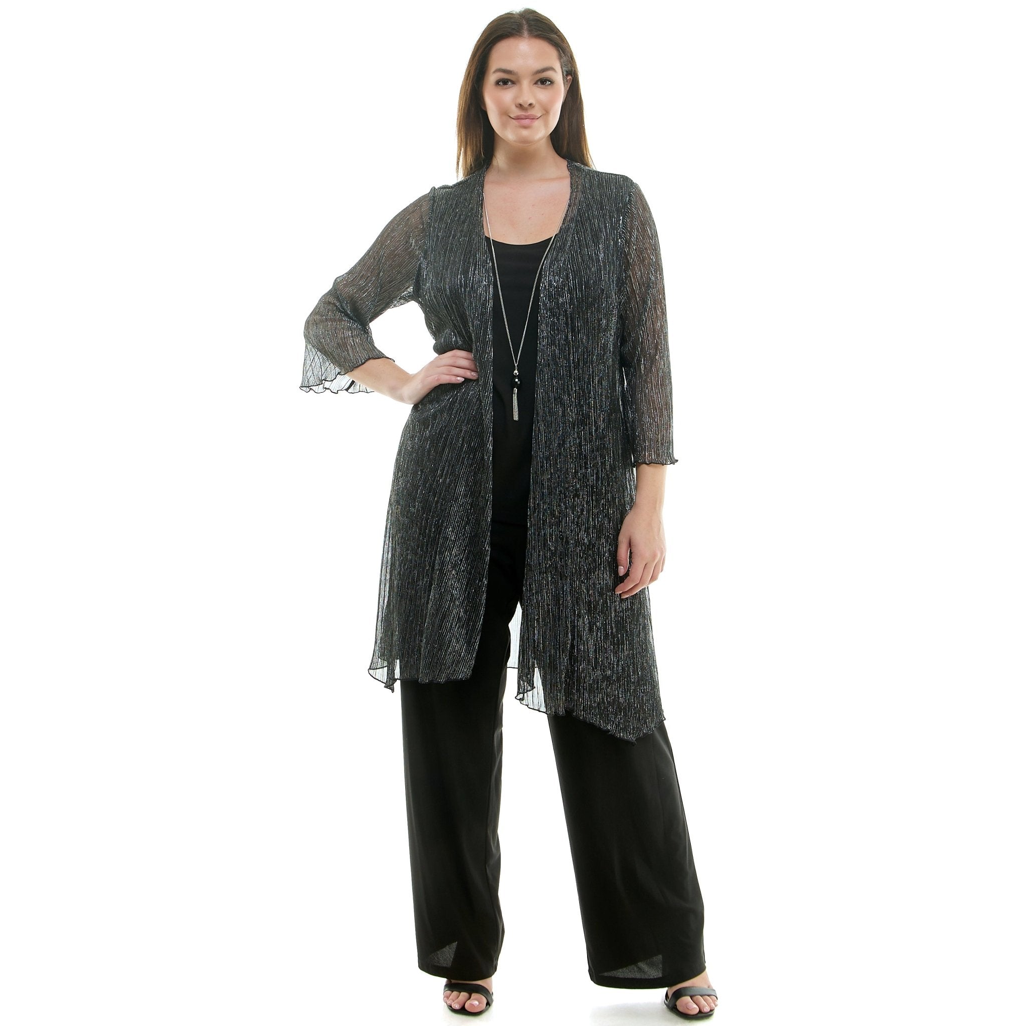2Fer Pant Set w/ Detachable Necklace - Plus