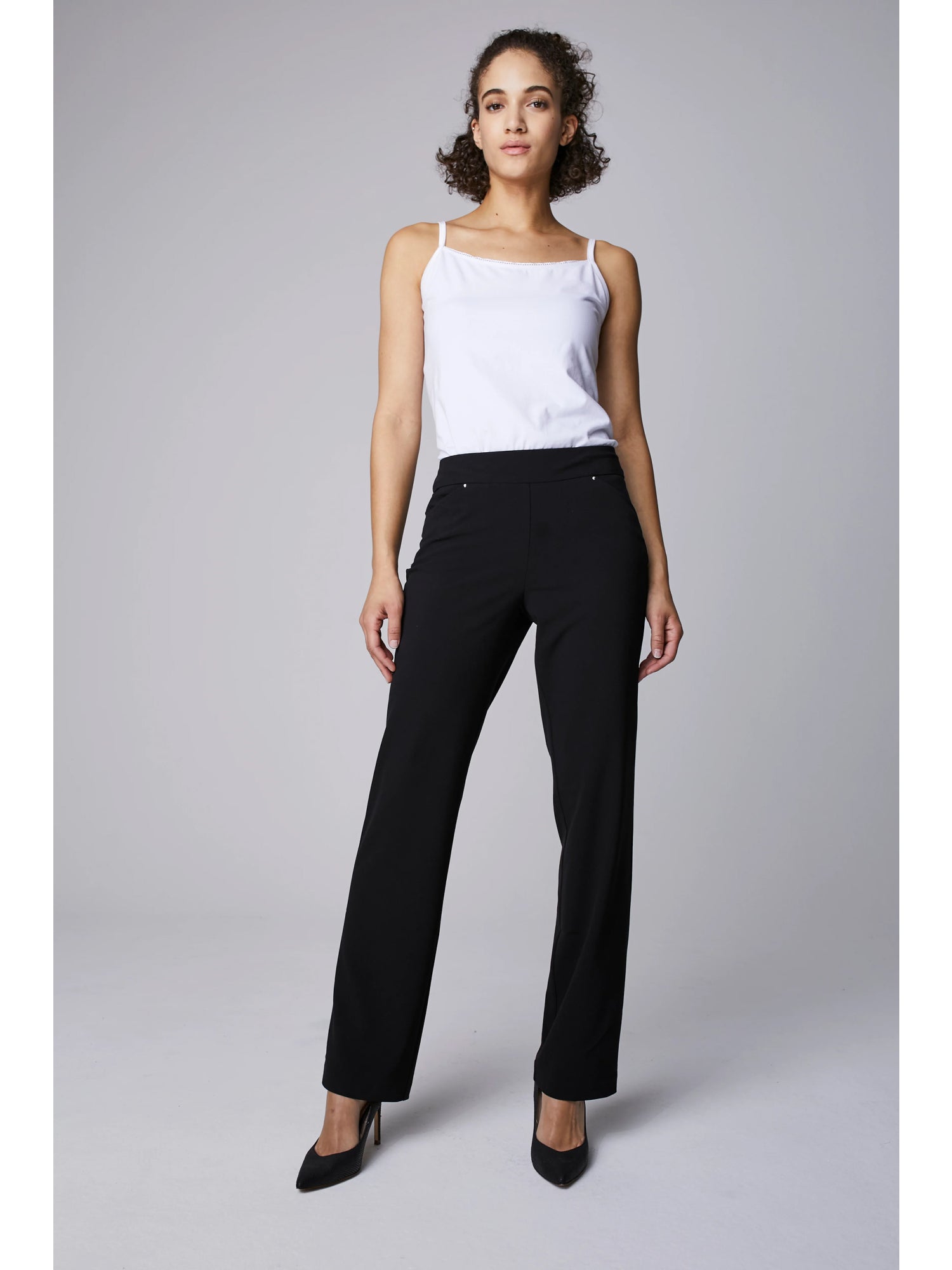 Roz & Ali Secret Agent Tummy Control Pants Cateye with Rivets - Short Length