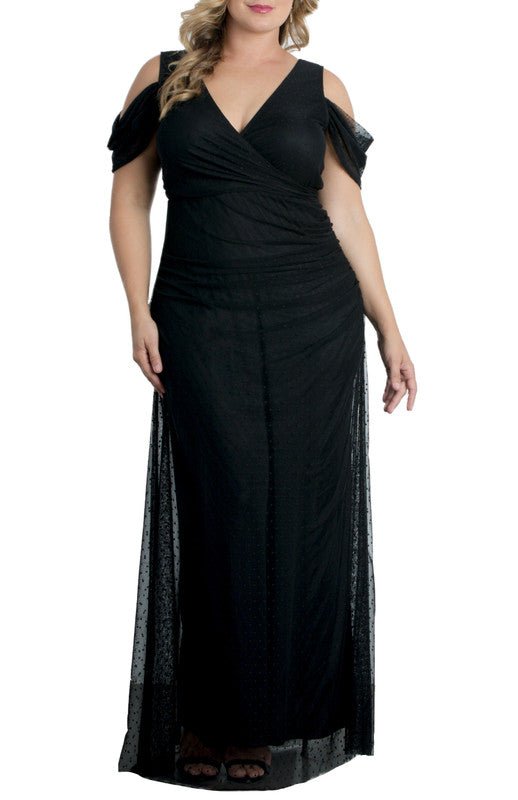 Seraphina Mesh Evening Gown - Plus
