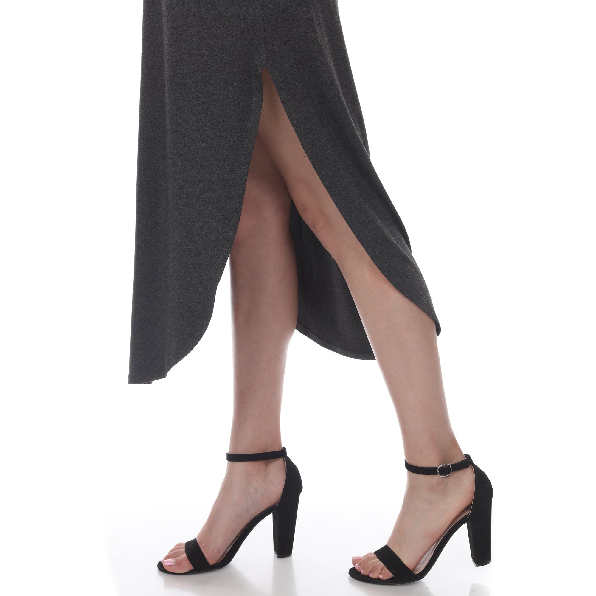 Short Sleeve V-neck Maxi Dress