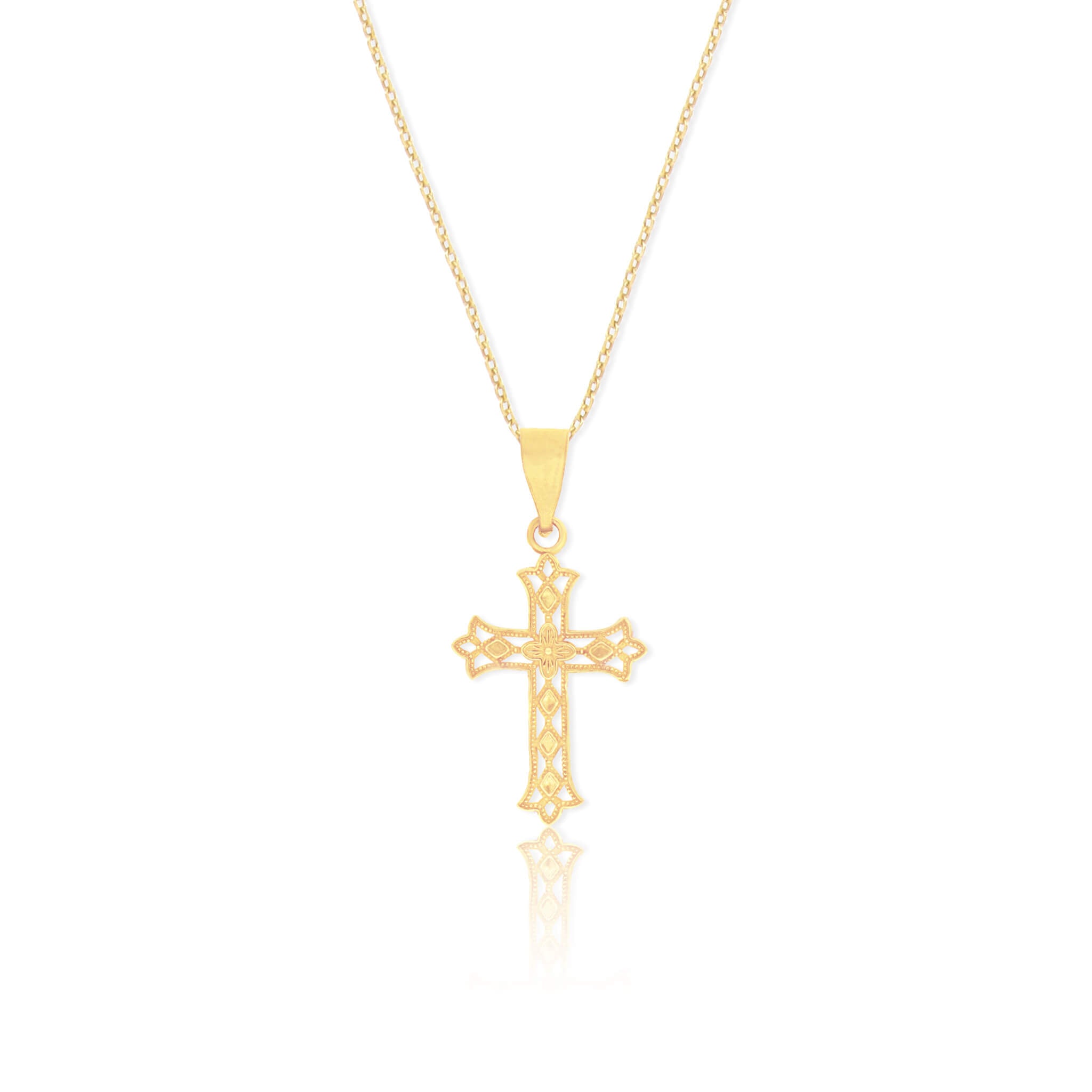 Traditional Cross Pendant Necklace