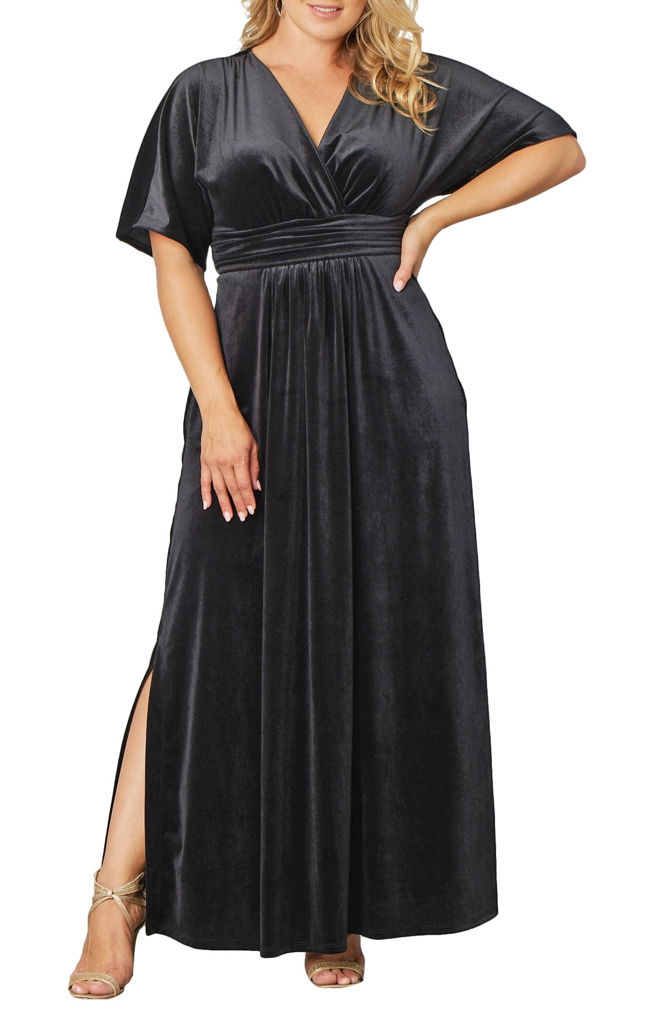 Verona Velvet Evening Gown - Plus