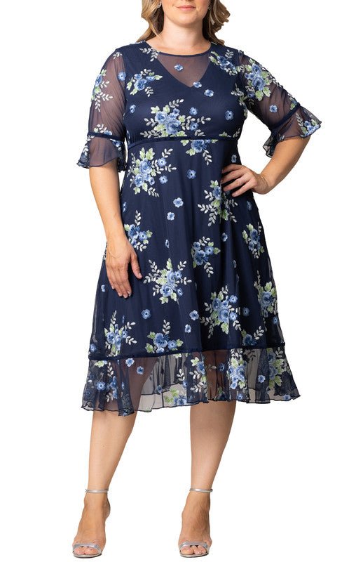 Wildflower Embroidered Dress - Plus